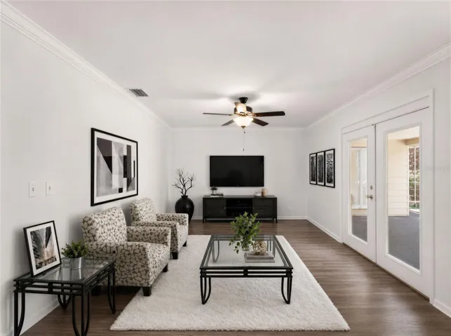 Pool side living room virtual