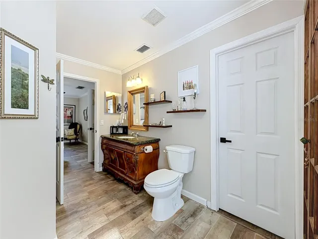 Primary Bath with door to bonus room