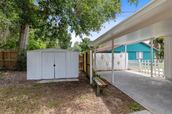 Storage Shed in the backyard