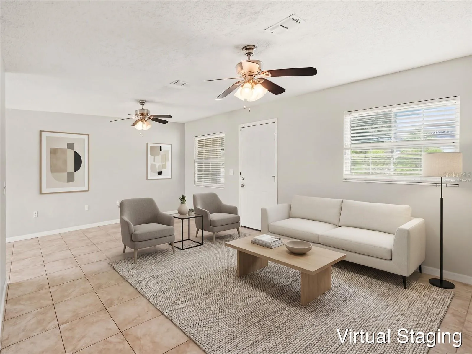 Virtually staged