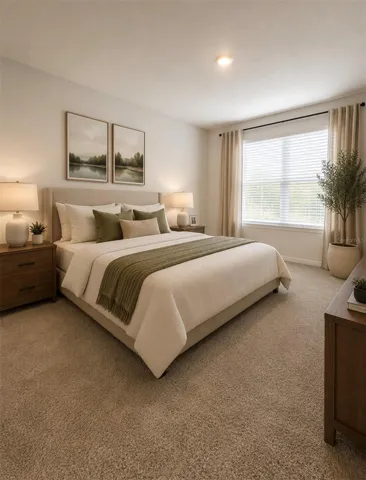Staged Master Bedroom
