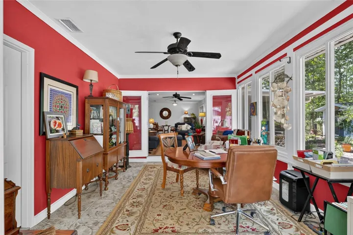 LOOKING BACK TO FAMILY ROOM FROM FLORIDA ROOM