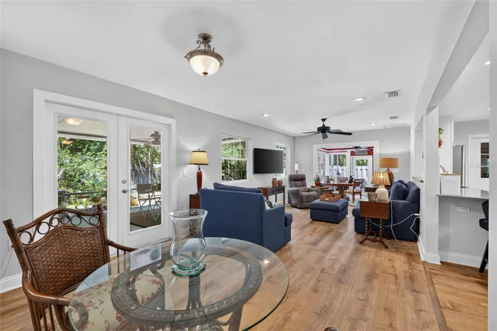 LOOKING INTO FAMILY ROOM FROM DINING AREA