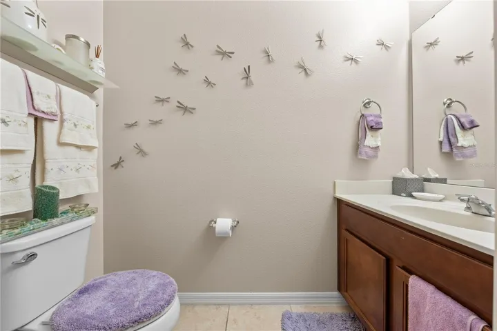 1/2 Bath located downstairs