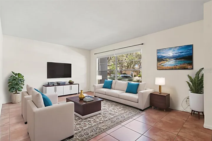 Virtually Staged Living Room