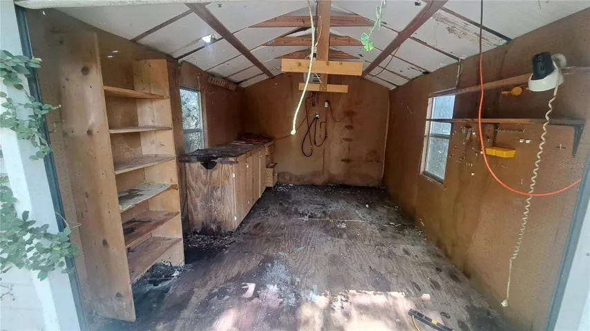 Storage Shed Interior