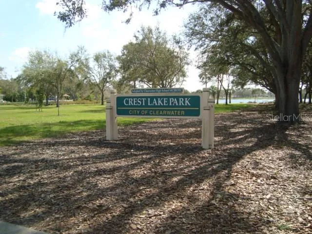 Crest Lake Park is several feet from this home