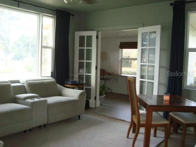 The living  area has a Beautiful window to let all the light in