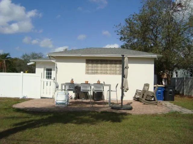 Another view of of the patio