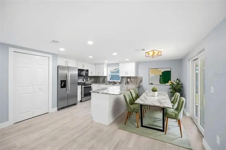 Virtually Staged - Dining Area / Kitchen