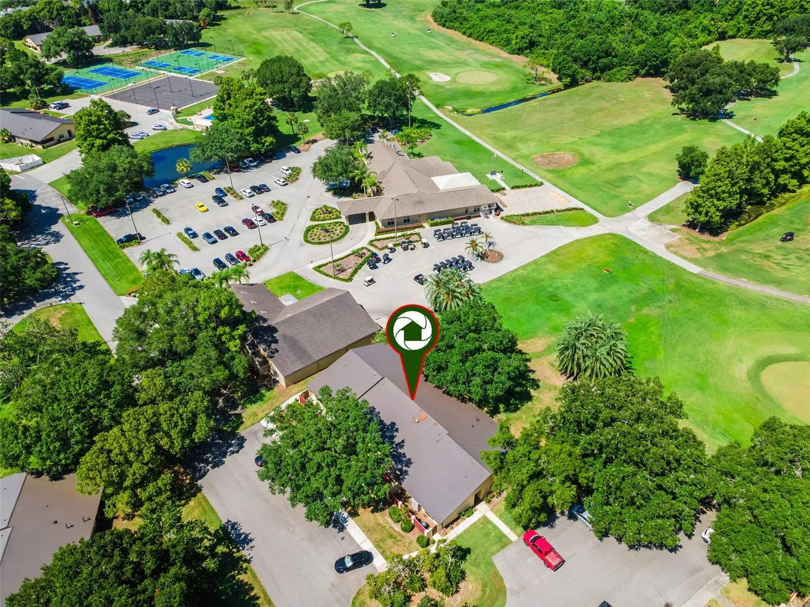 Townhome is located within a short walk the club house amenities