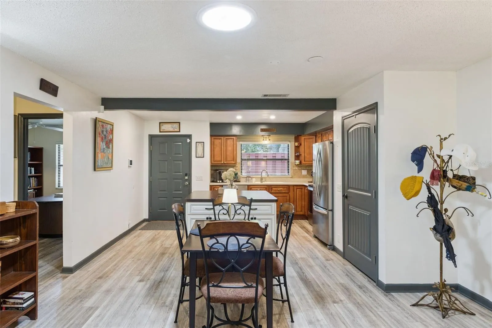 Breakfast Nook features a solar tube skylight