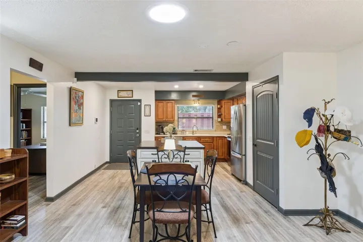 Breakfast Nook features a solar tube skylight