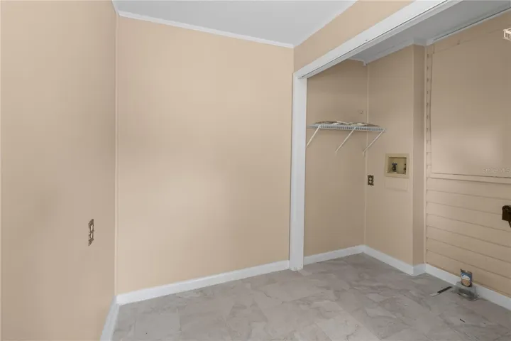 Washer Dryer closet in bonus room