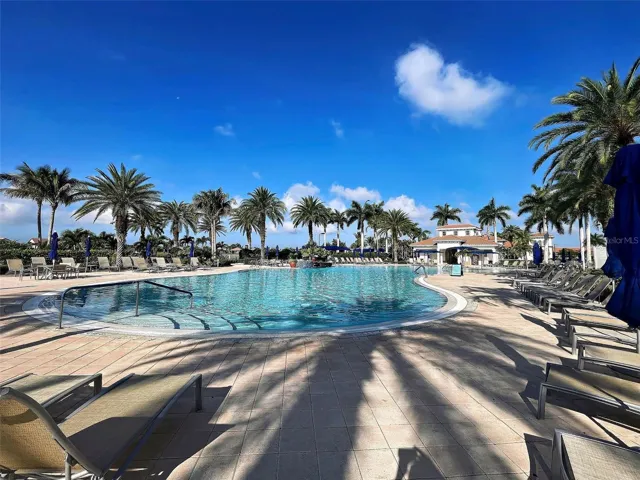 Pool by the resort center