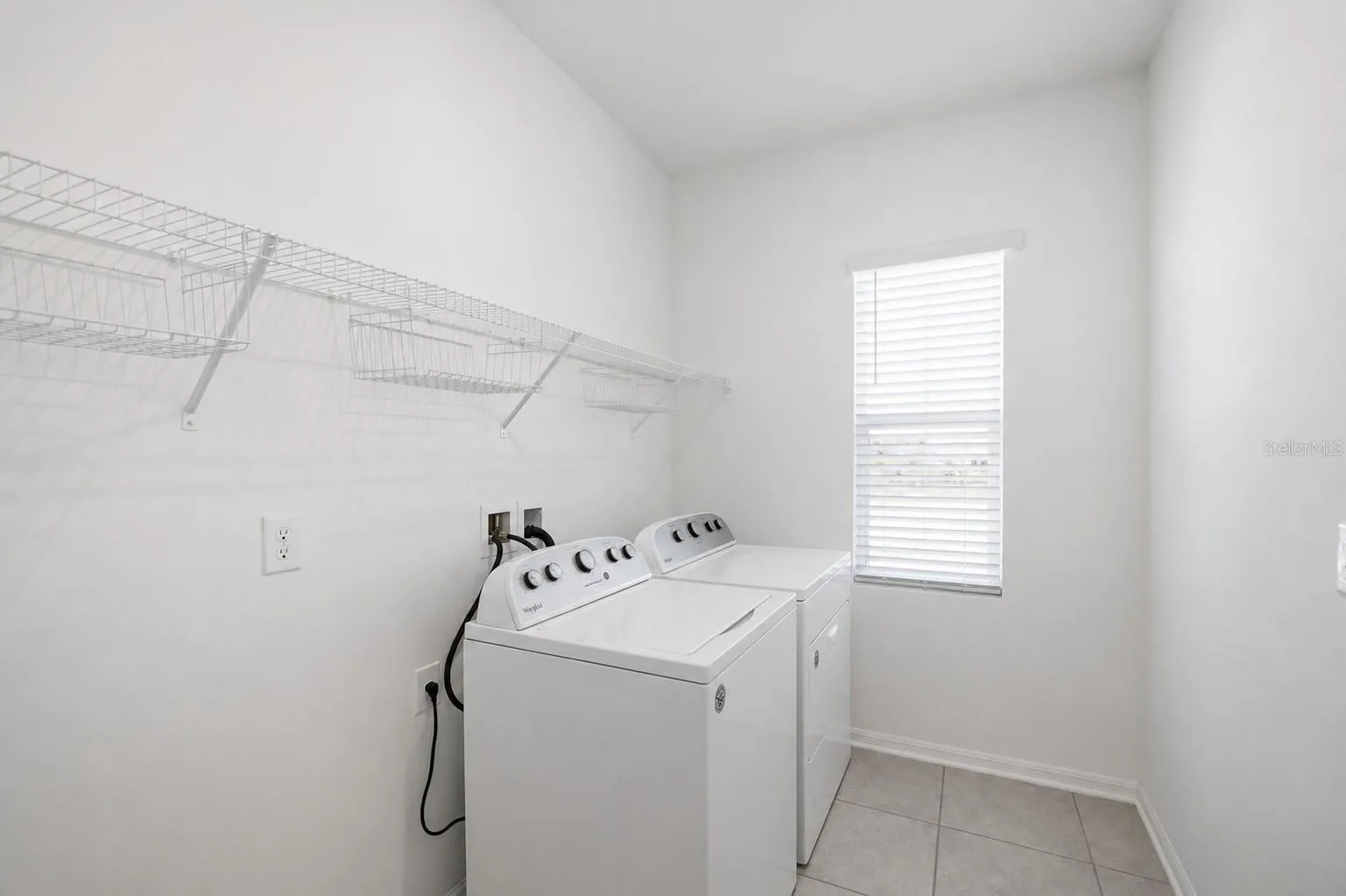 Same Floor as all Bedrooms, Large Laundry Room with Brand Name Washer/Dryer and Shelving