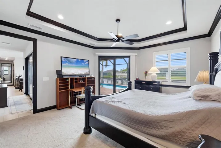 Primary Bedroom with access to lanai