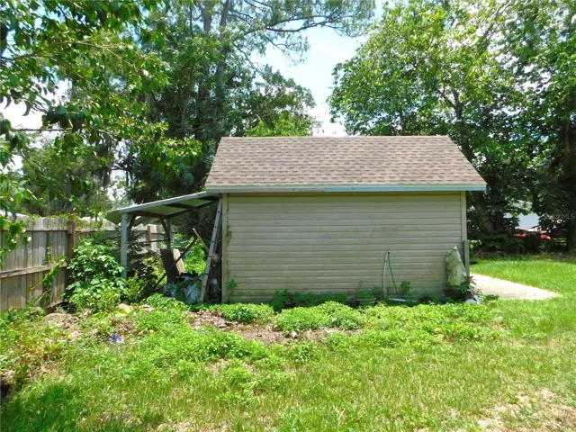 left of shed