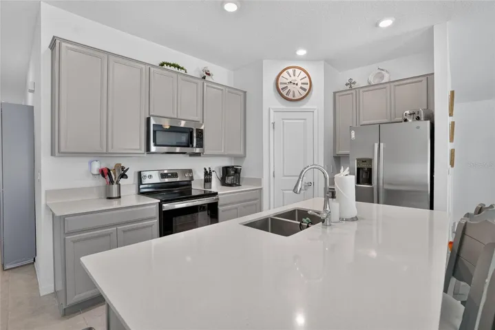 Open Concept Kitchen, DR, LR