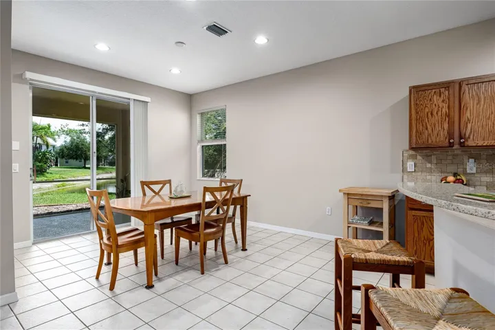 Kitchen area with Lanai view