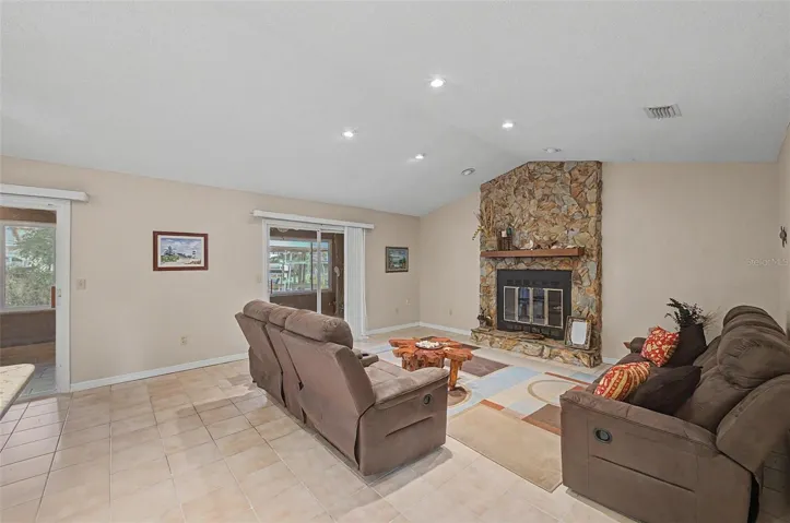 Living Room with Fireplace