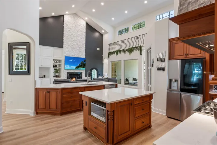 View of Kitchen &amp; Great Room as you enter from garage!