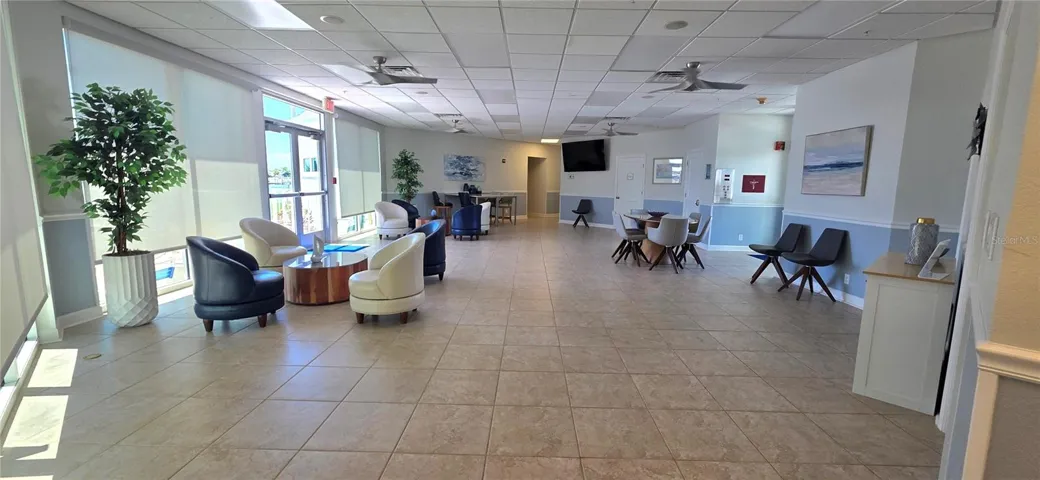 Clubhouse with several rooms for socializing and fun