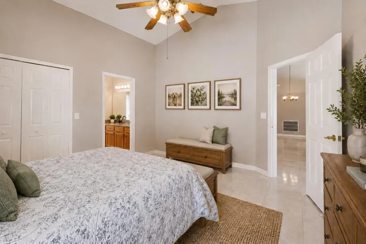 Staged Master Bedroom