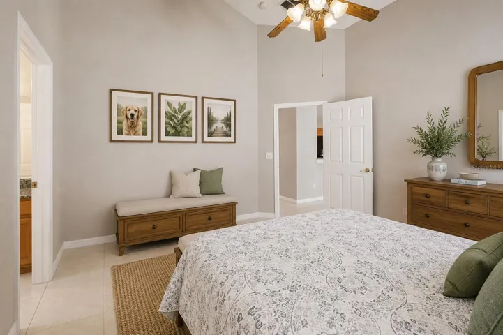 Staged Master Bedroom