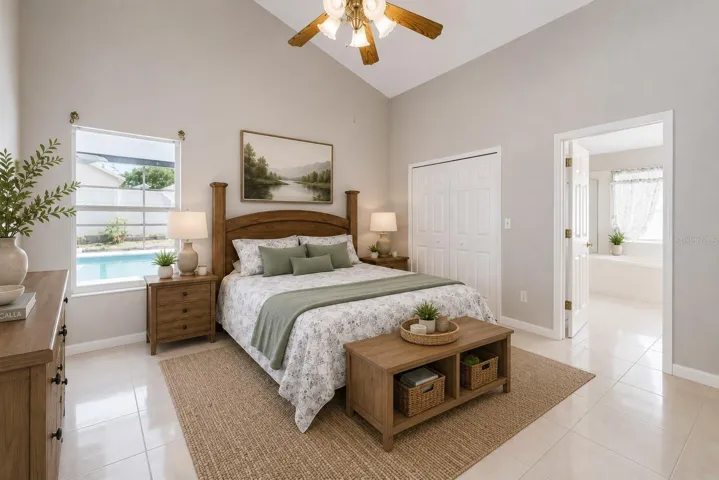 Staged Master Bedroom
