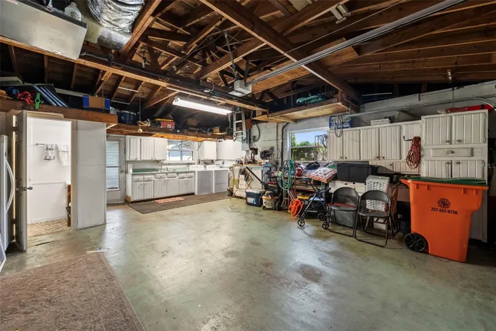 Oversized Garage from Kitchen