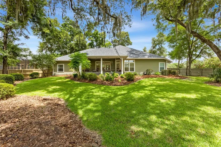 Huge fenced in backyard