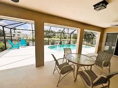 Pool and saltwater canal views