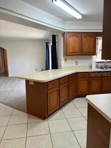 Kitchen w lots of cabinets and counter space