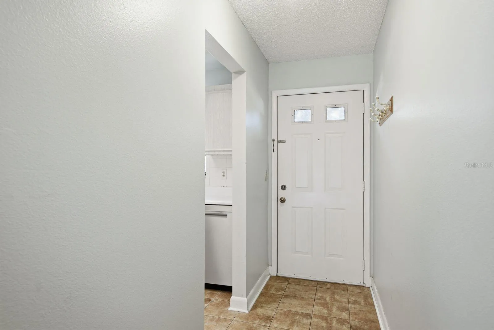 Front entry with tile