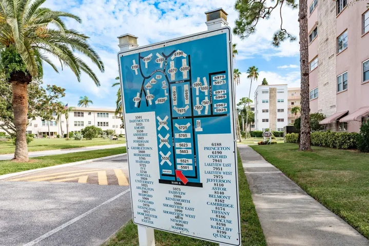 Map at main entrance