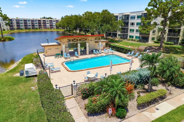 Adjacent heated pool