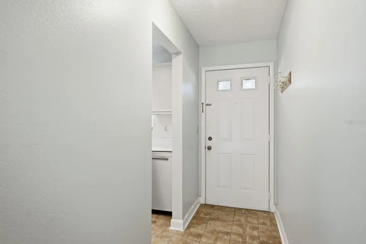 Front entry with tile
