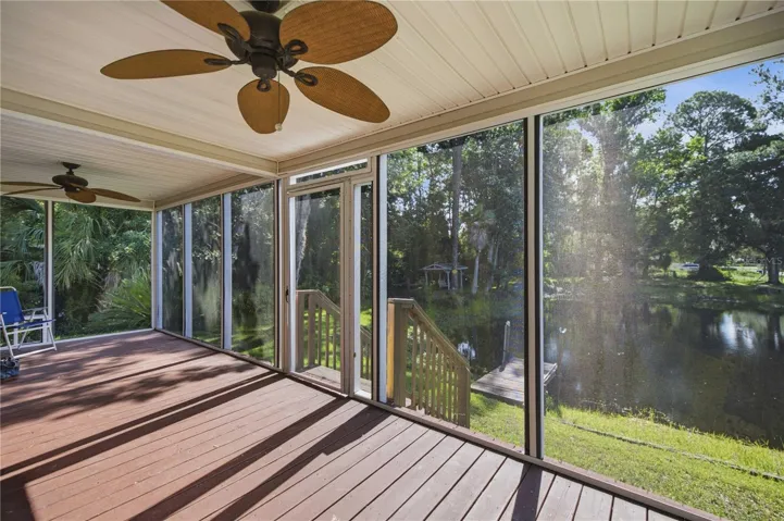 Screened front porch