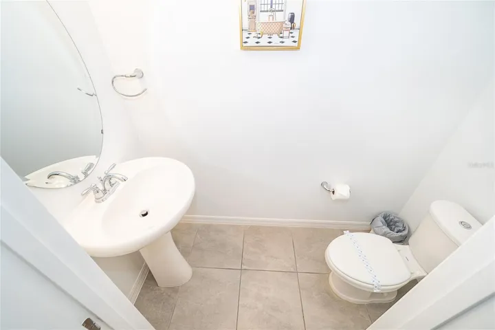 1/2 bath first floor