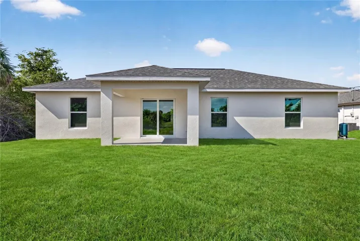 Rear of home