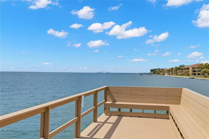 Perfect seat for sunrises, listening to music or dolphin watching.