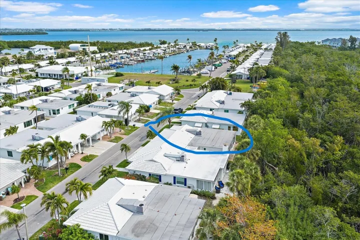 Aerial View Steps from Marina