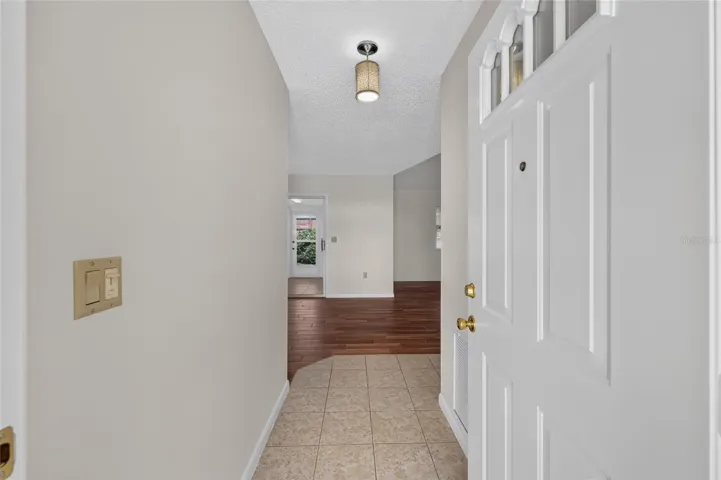 Pendant Light in Foyer