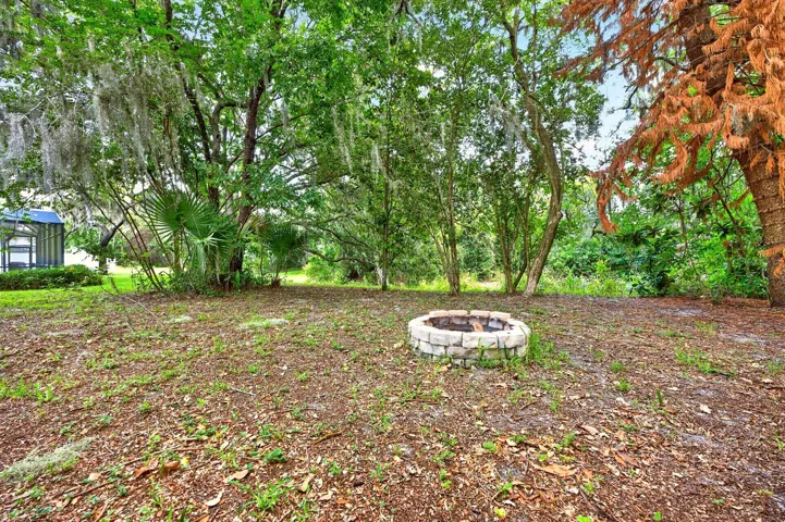 Relax and unwind around the fire pit.