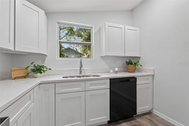 Window over Large Kitchen Sink