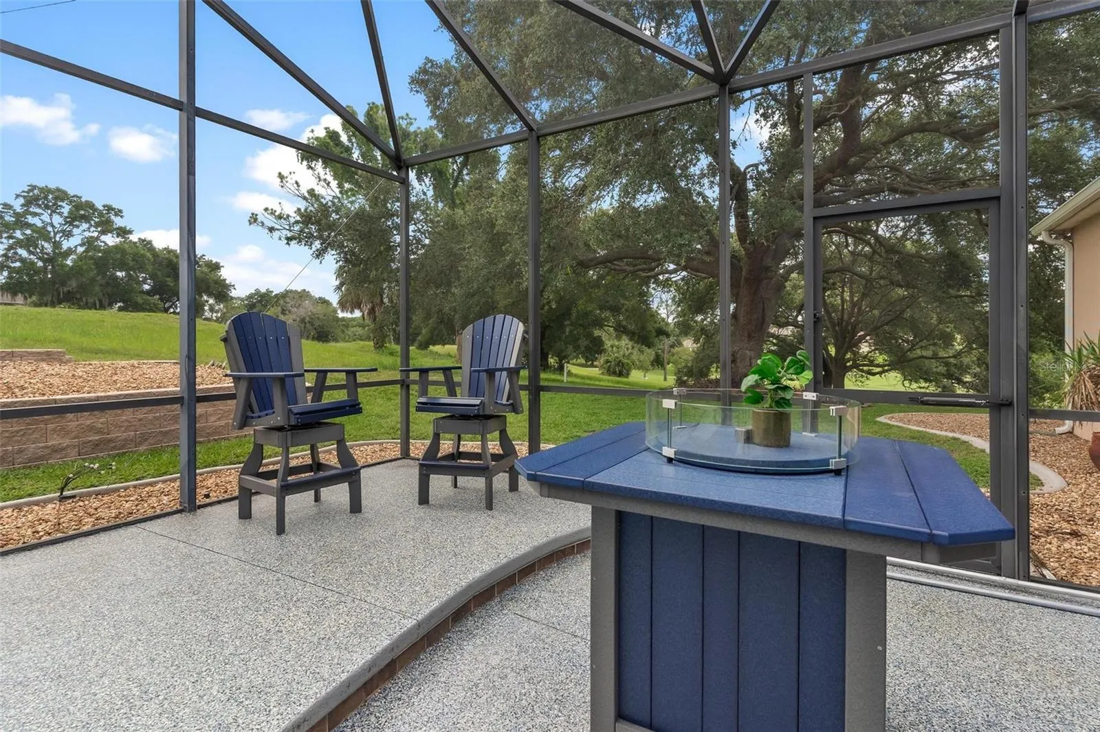 Pool Deck Overlooking Golf Course