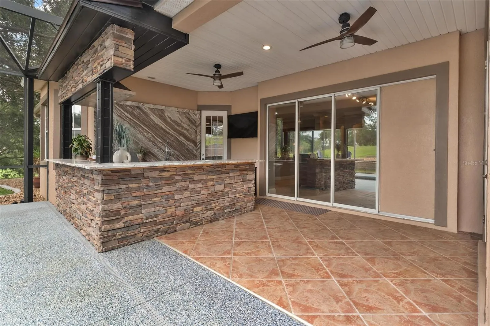 Covered Summer Kitchen and Lanai