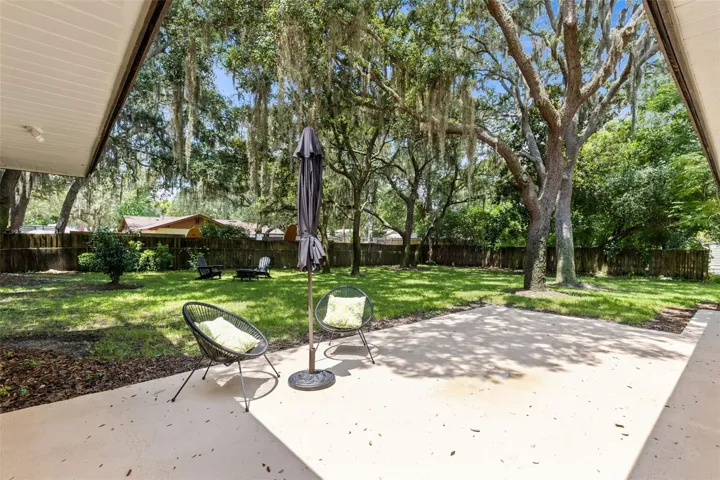 Patio Open to a Backyard with room for everyone!