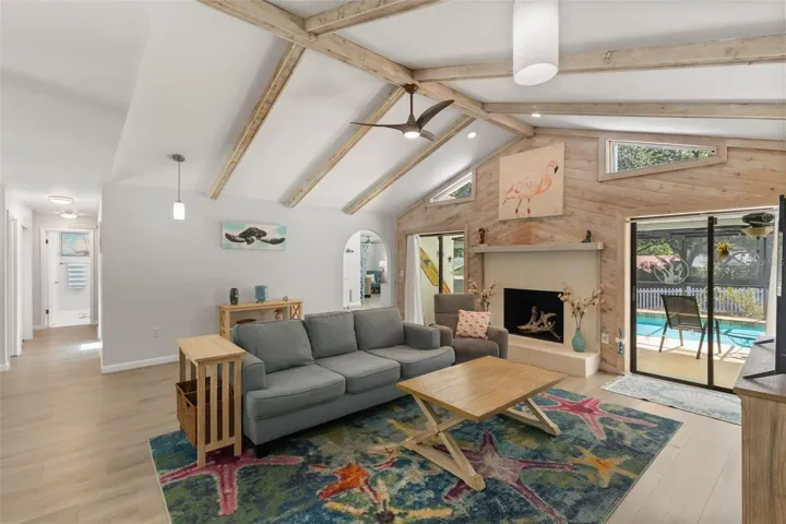 Cedar Beamed Great Room